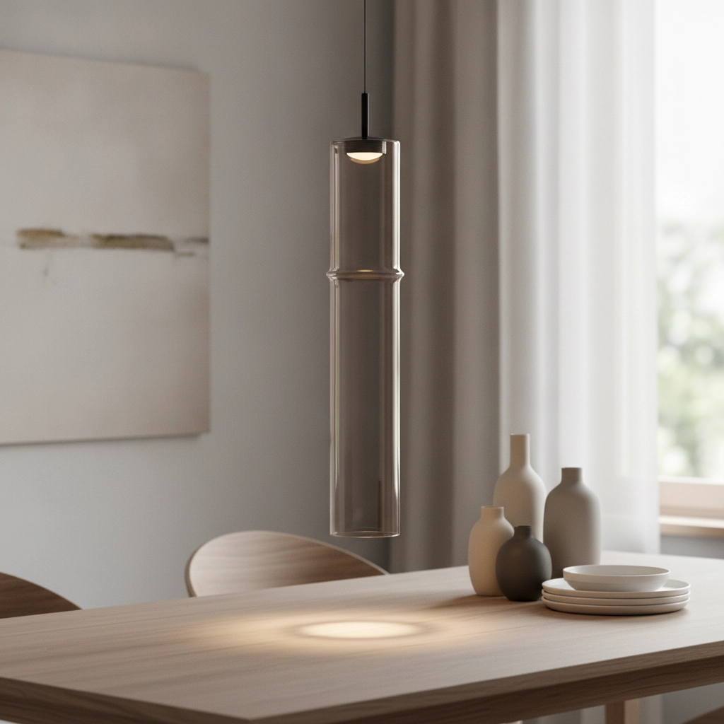 Unique pendant lamp Sano 1-light smoke glass