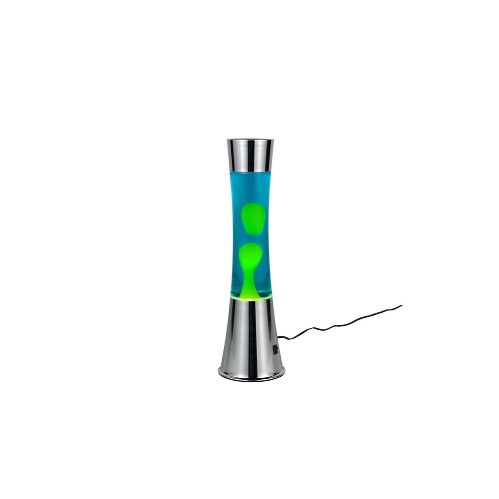 Lava lamp Etna Silver with green
