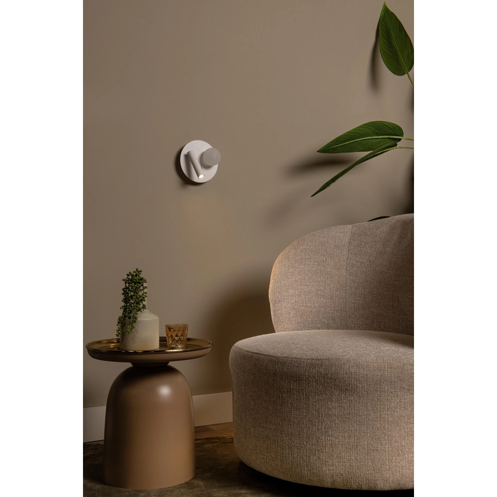 Design bedside lamp Matiz white with USB charging point Lucide 5411212771339