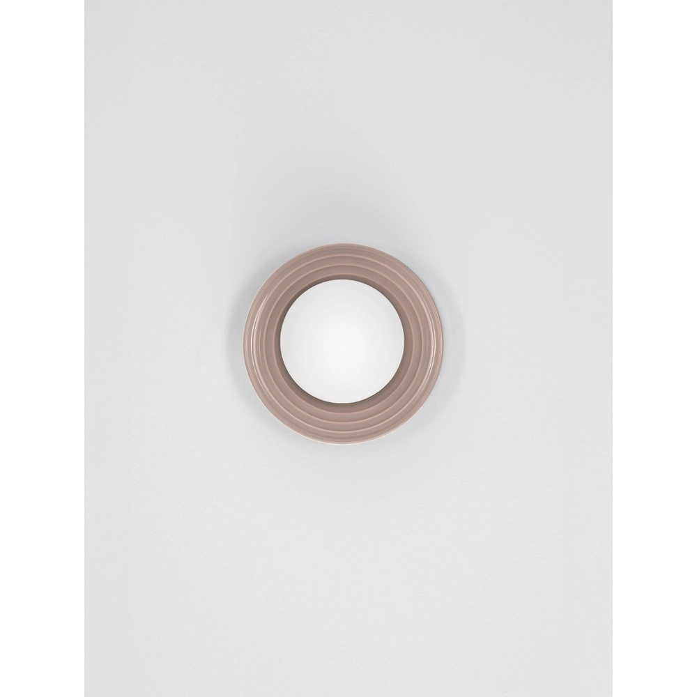 Wall lamp Orbique mocha brown Ø 16cm Lyora 5212017483911