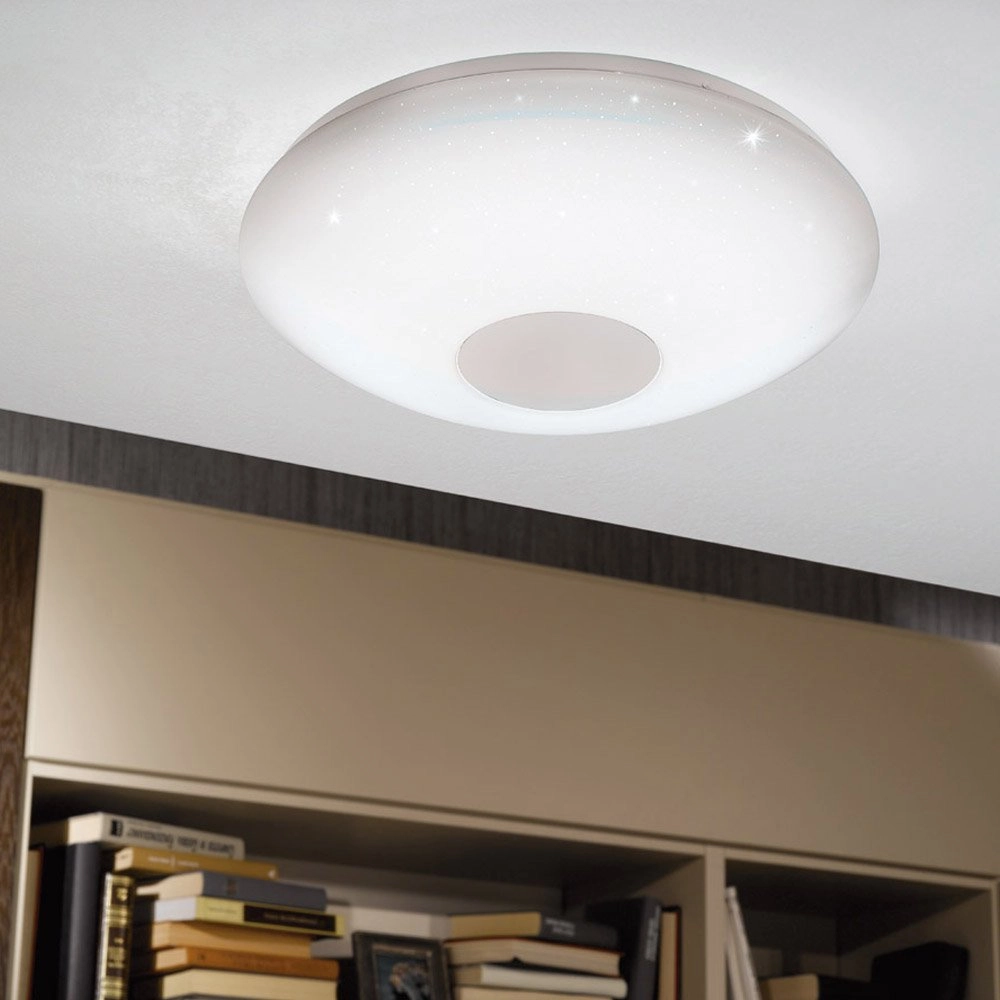 LED flush ceiling light Voltago 2 RGB Crystal around 30cm white Eglo 9002759959715