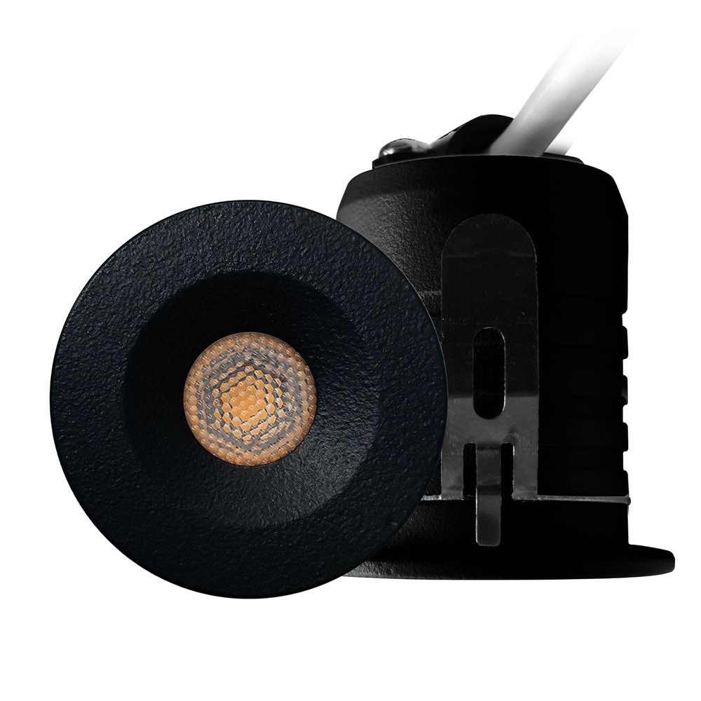 LED Mini recessed spotlight 3W black