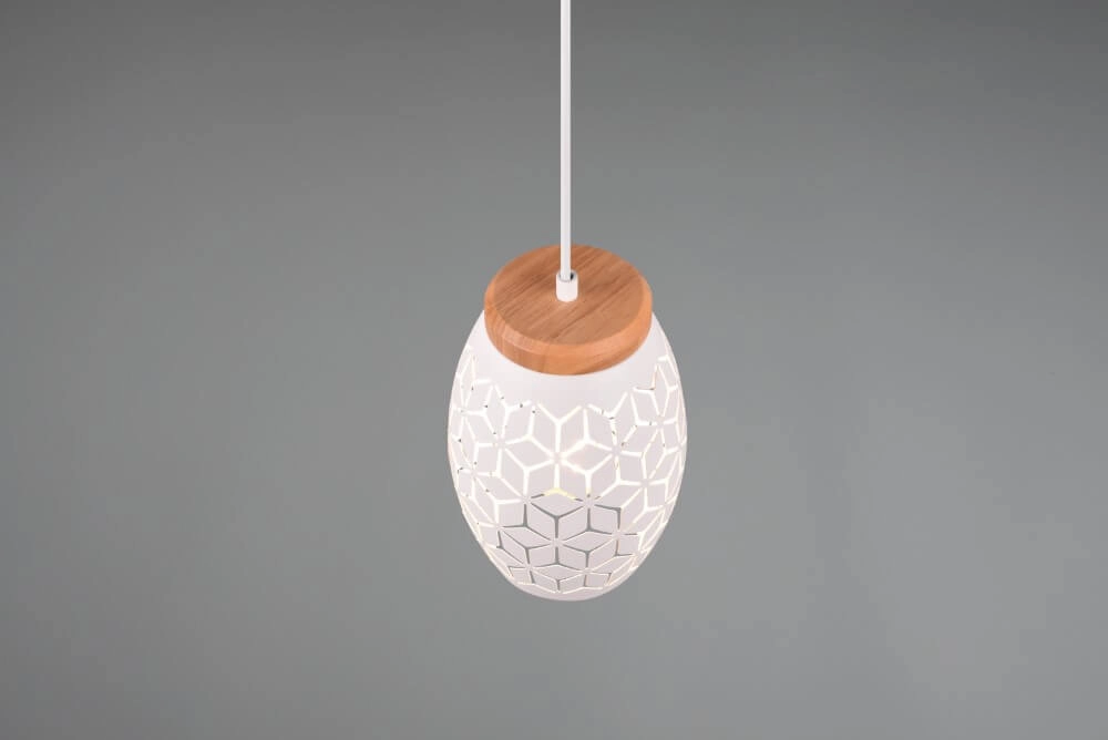 White hanging lamp Bidar design Trio 4017807574913