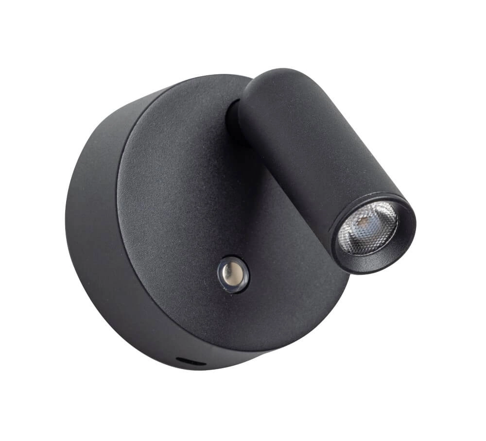 Surface-mounted spot Wiflex black