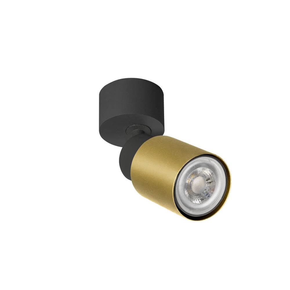 Surface-mounted spot Puri 2.0 Tube black-gold single SLV 4024163294416