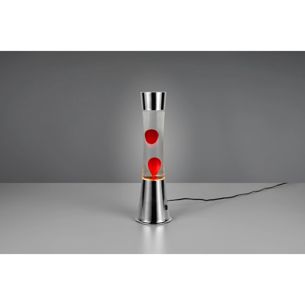 Lava lamp Etna silver with red Trio 4017807668445