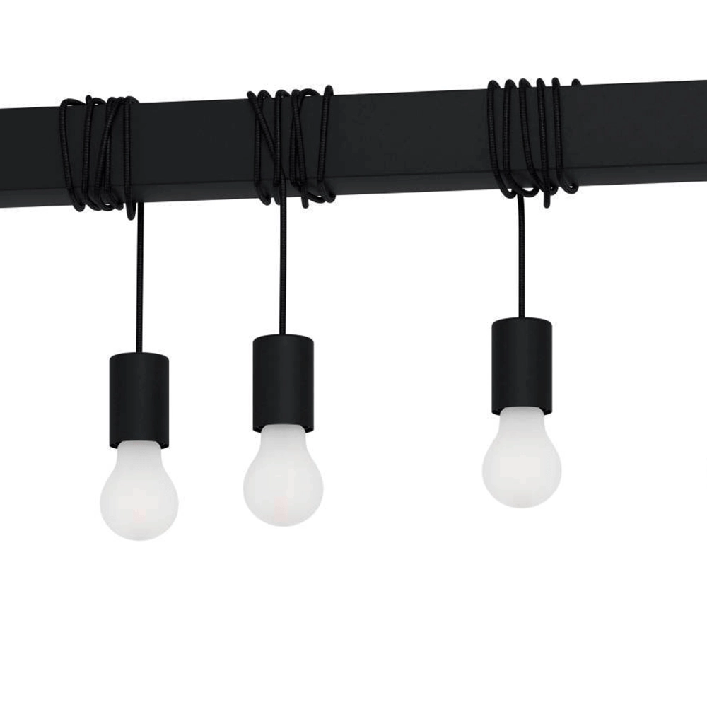 Black hanging lamp Townshend-B 7-light Stars of Light 9002759399382