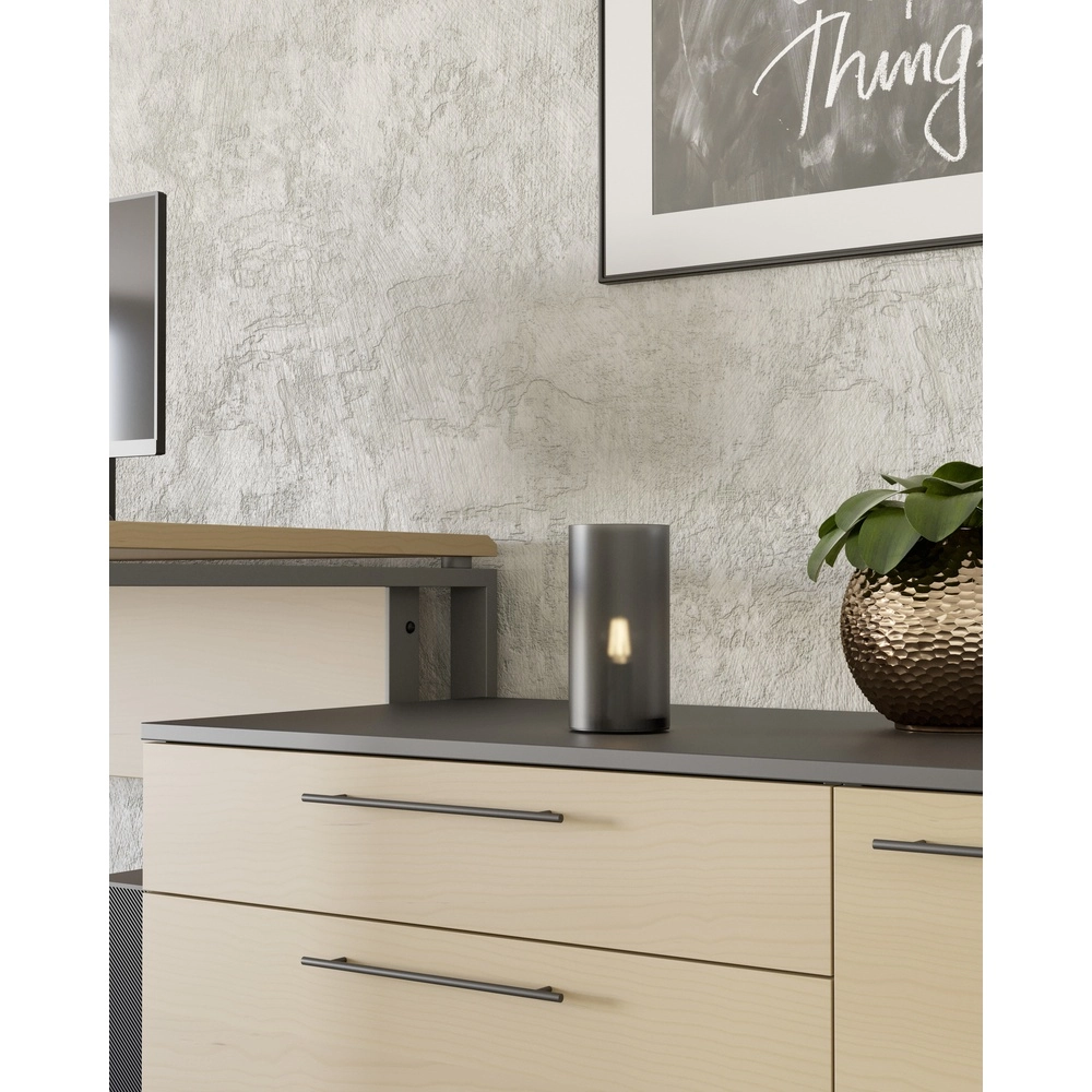 Bedside Lamp Geo frosted smoke glass Eglo 9008606304356