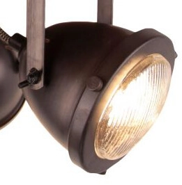 Industrial spotlight Carmen Wood 3-light Brilliant 4004353376856