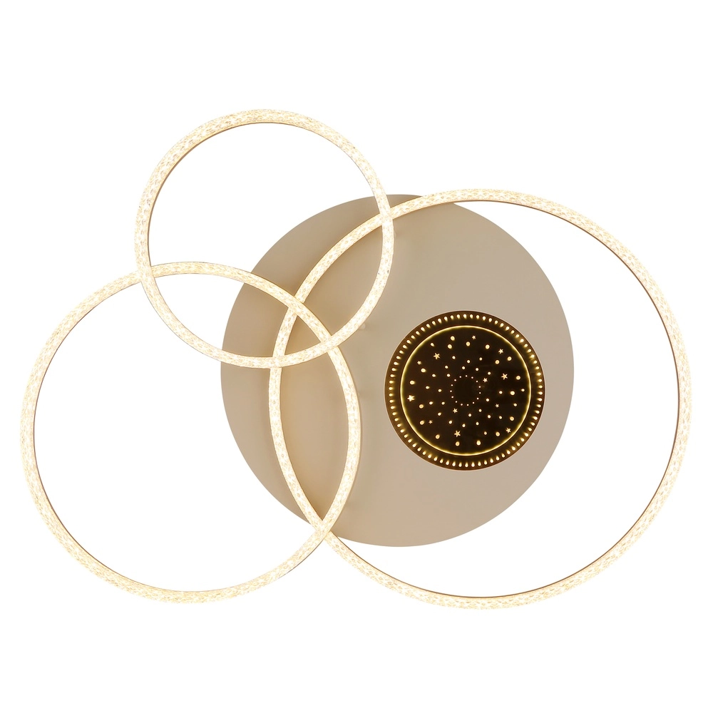 Ceiling lamp sand brown Sanford round Globo 9007371589739