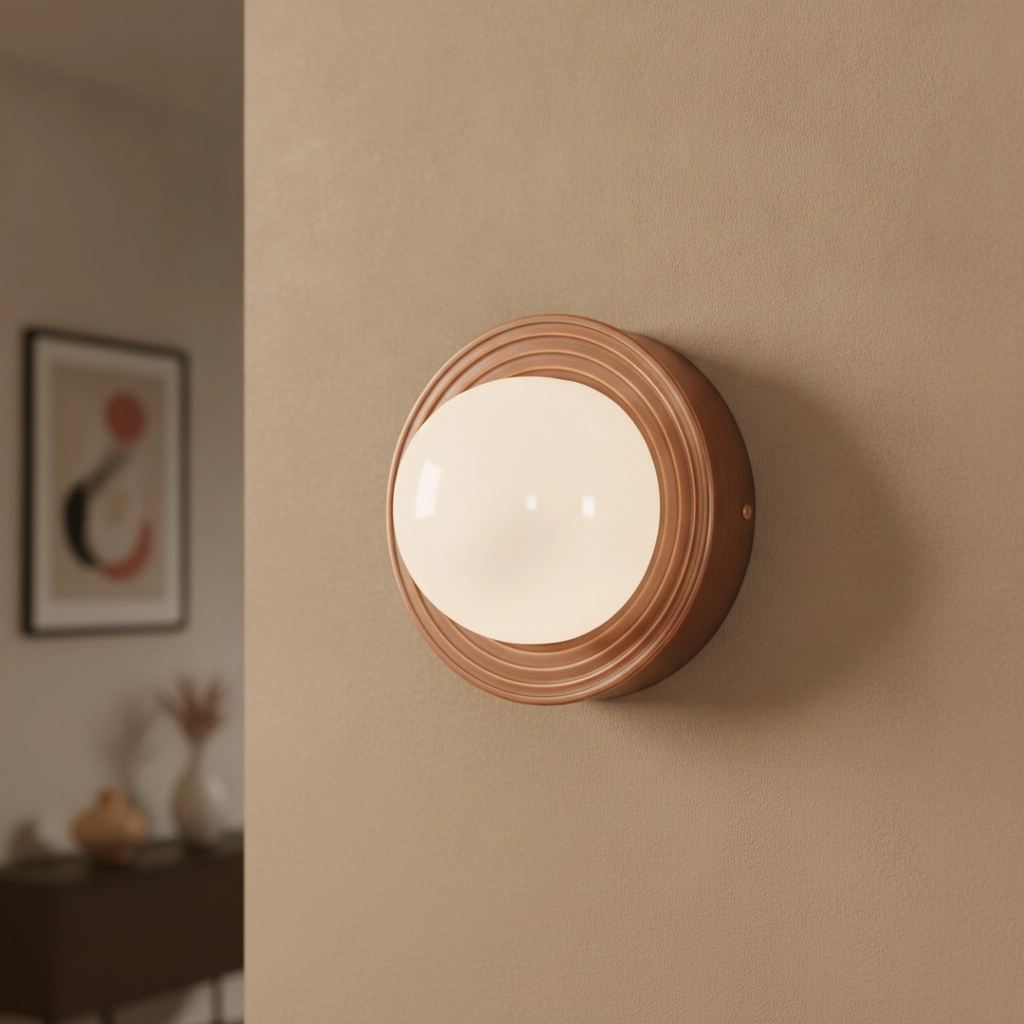 Wall lamp Orbique caramel Ø 22cm