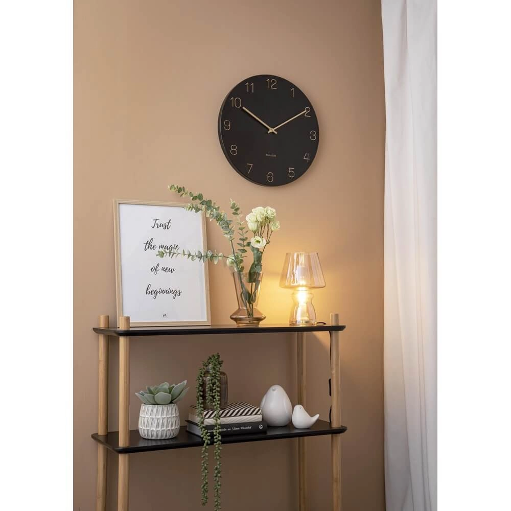 Wall clock Charm black - Ø 40cm Karlsson 8714302691942