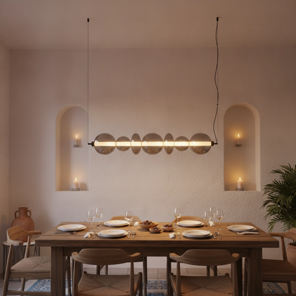 Pendant lamp Bally Smoke glass horizontal