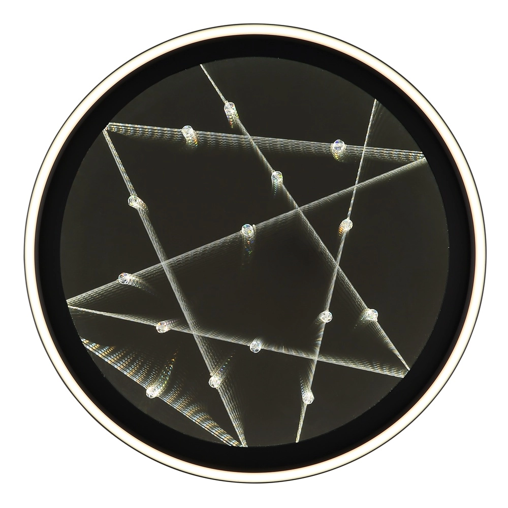 Black ceiling lamp Mirrora Ø 51.5cm Globo 9007371575848