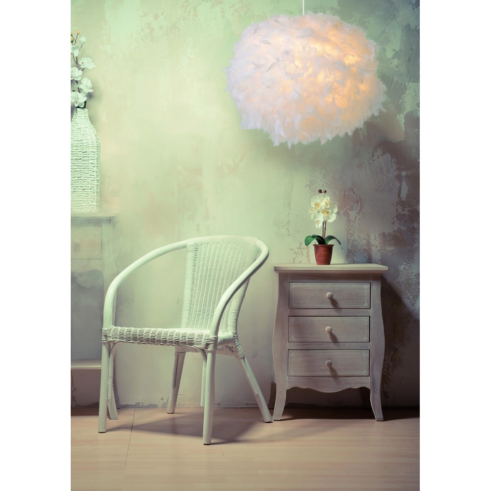 Pendant lamp Goosy Soft Ø 50cm white Lucide 5411212712707