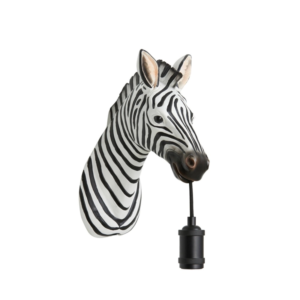 Wall lamp Zebra Black and white
