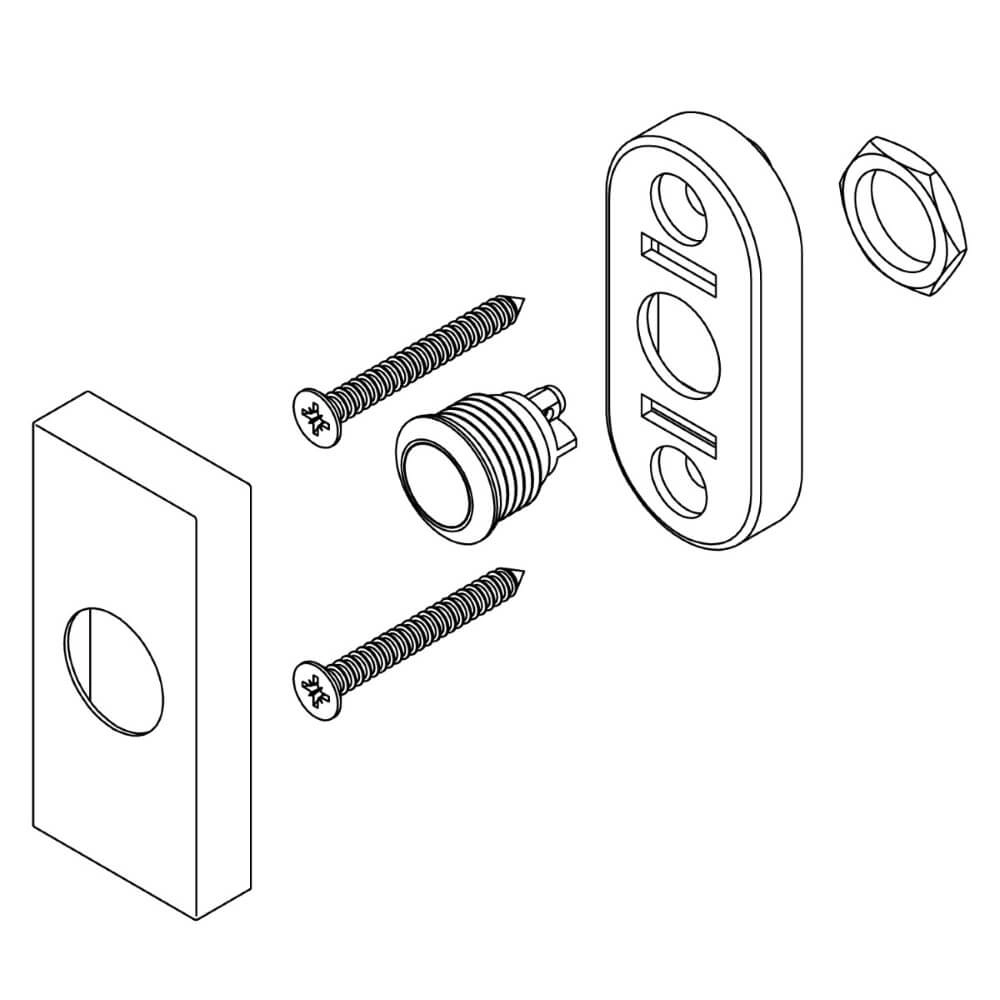 Rectangular doorbell Chimea Stainless steel Intersteel 8714186498620