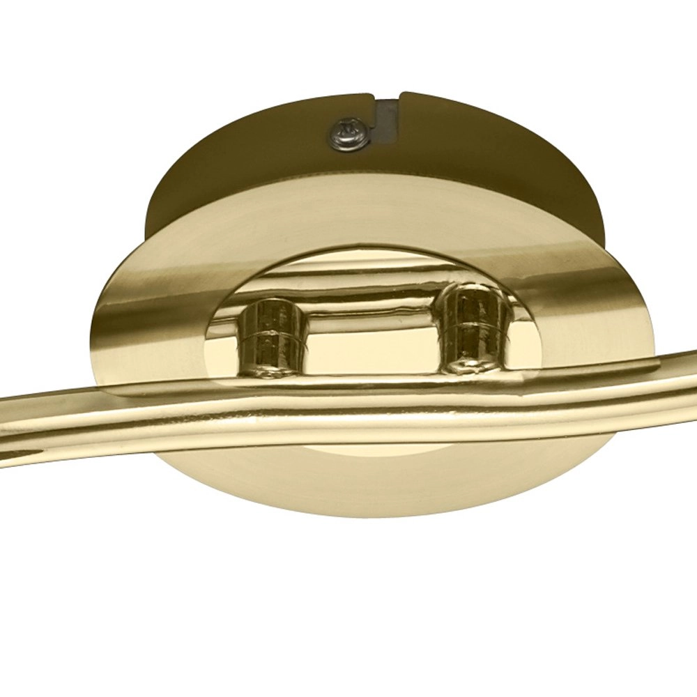 LED ceiling spot Levisto 2-light brass matt Trio 4017807281668