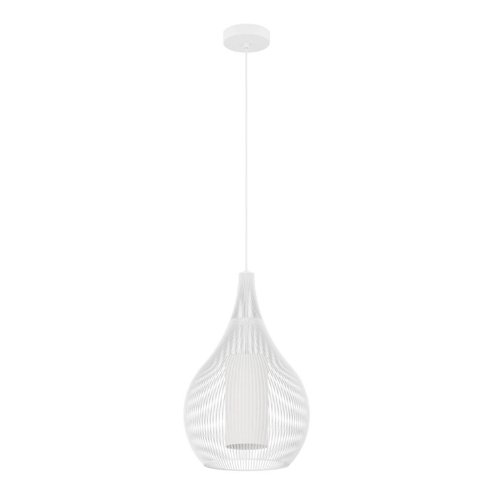 Modern white pendant lamp Razoni 1 Ø 32.5cm