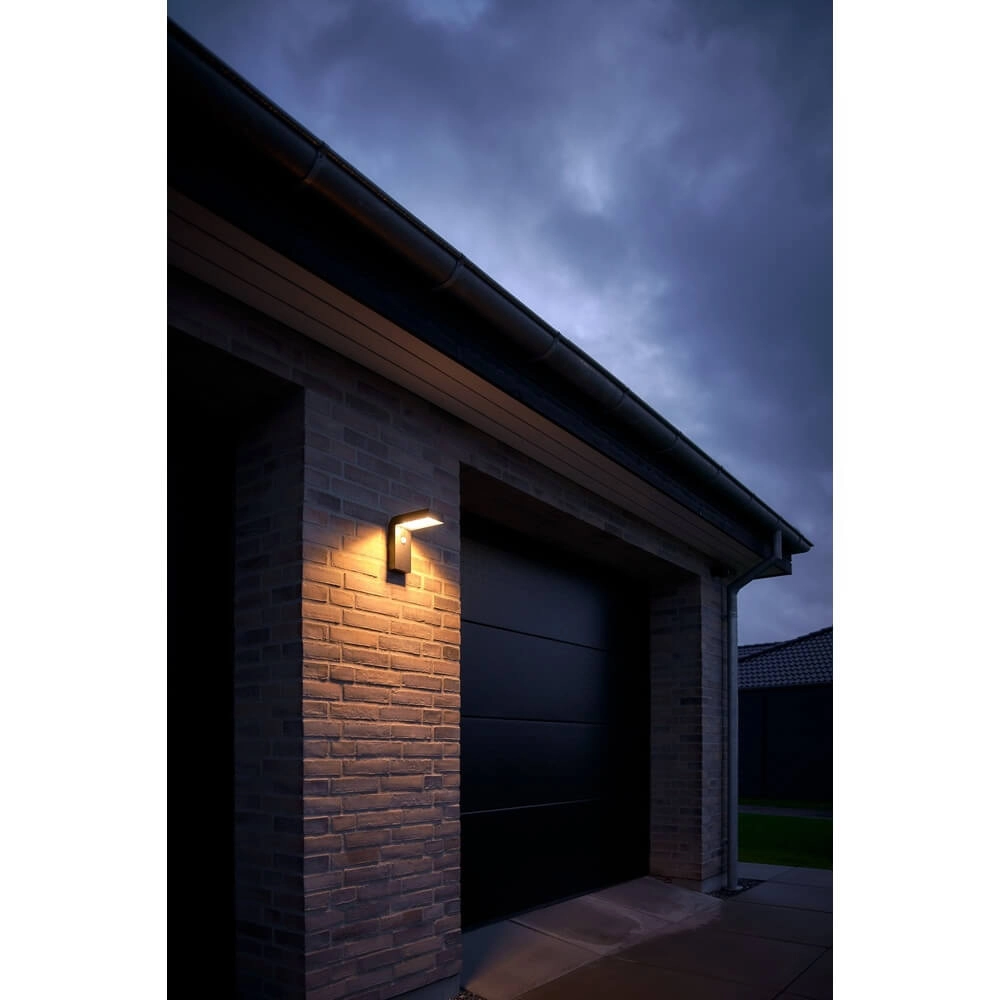 Solar wall lamp Alya black Nordlux 5704924004971