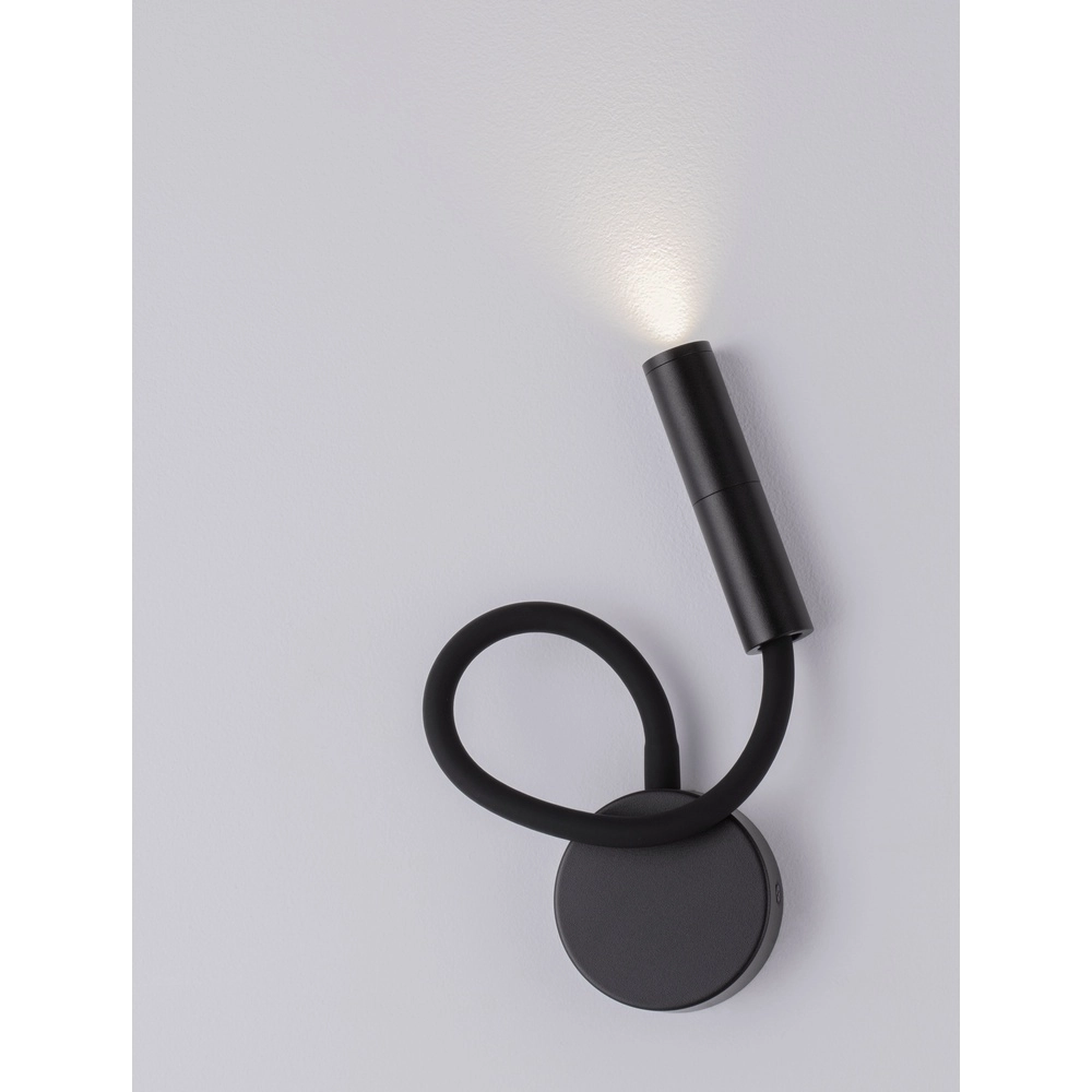 Bedside lamp Sonica black Lyora 5212017454874