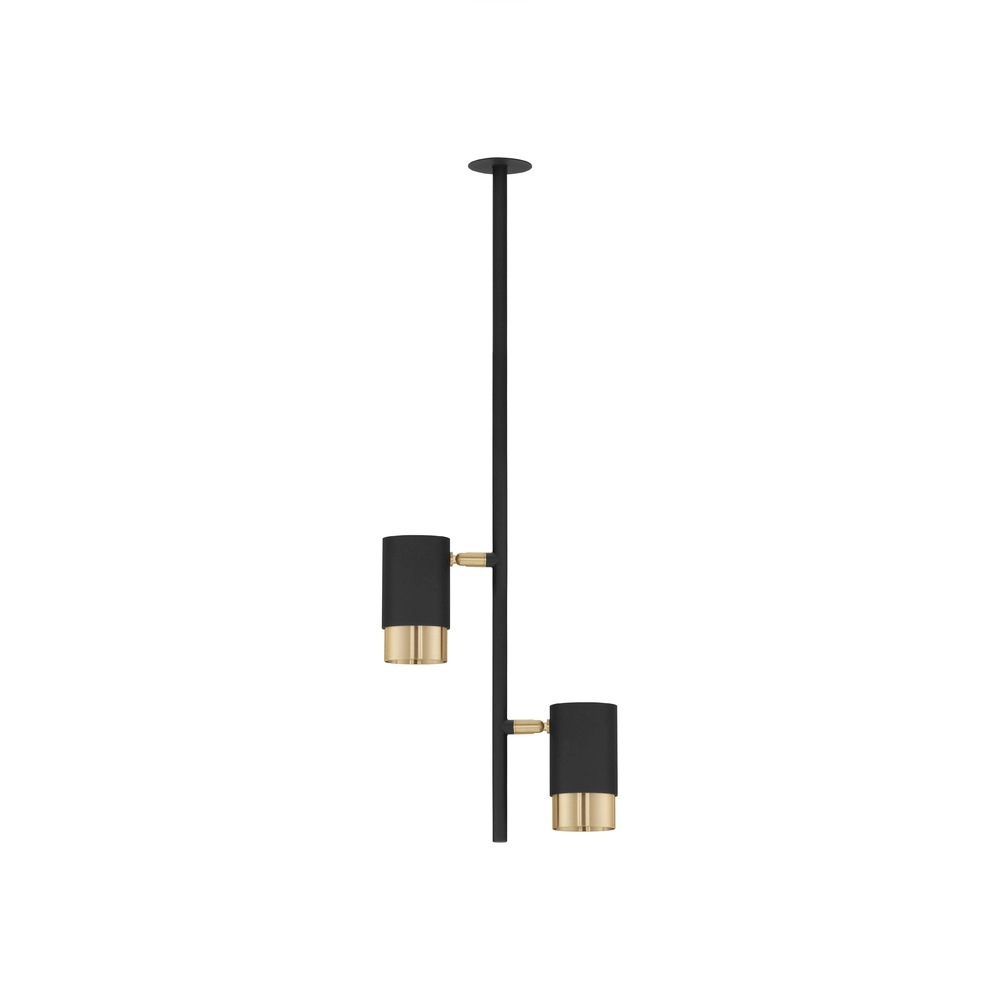 Ceiling lamp Pongo Built-in double black and gold Lyora 5212017441713