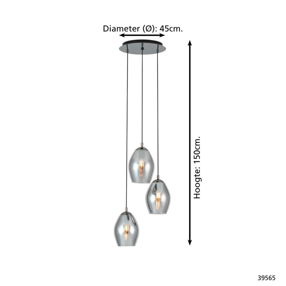 Vide pendant lamp Estanys Ø 45cm Stars of Light 9002759395650
