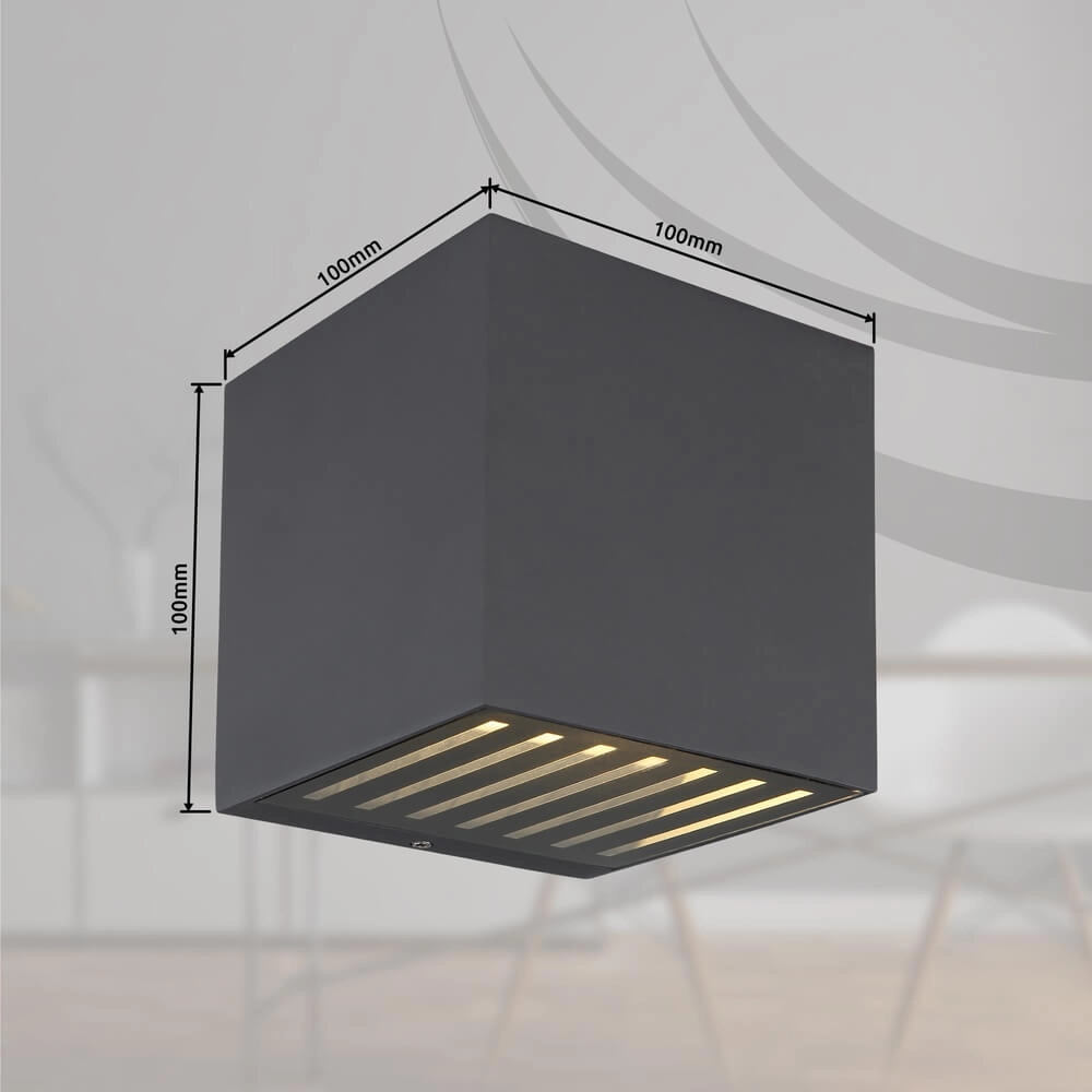 Design wall lamp ILLI anthracite Globo 9007371454921
