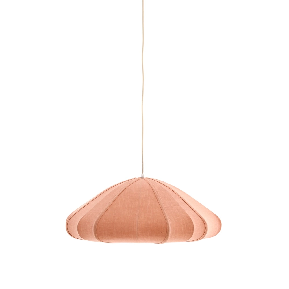 Fabric pendant lamp Cesano Ø 64cm - light pink