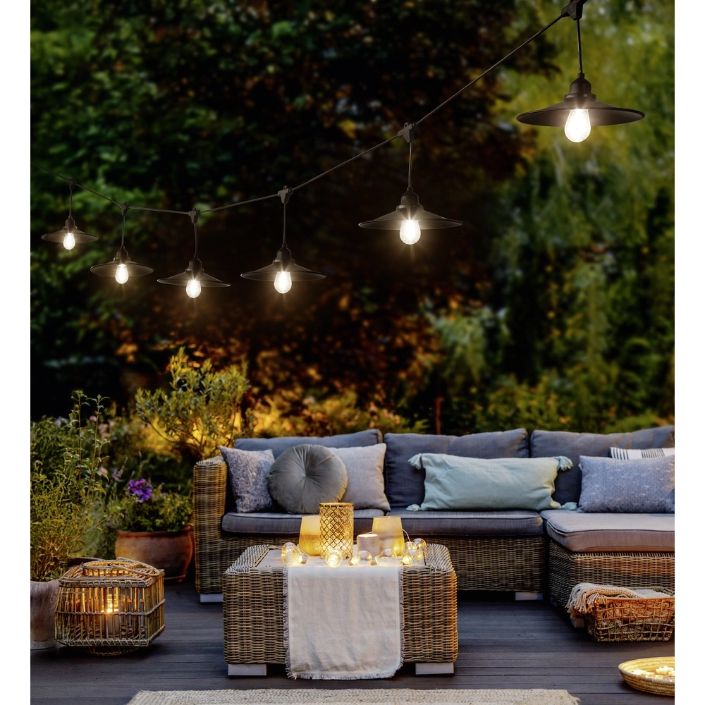 String lights Chain Black 10 lights Trio 4017807650648
