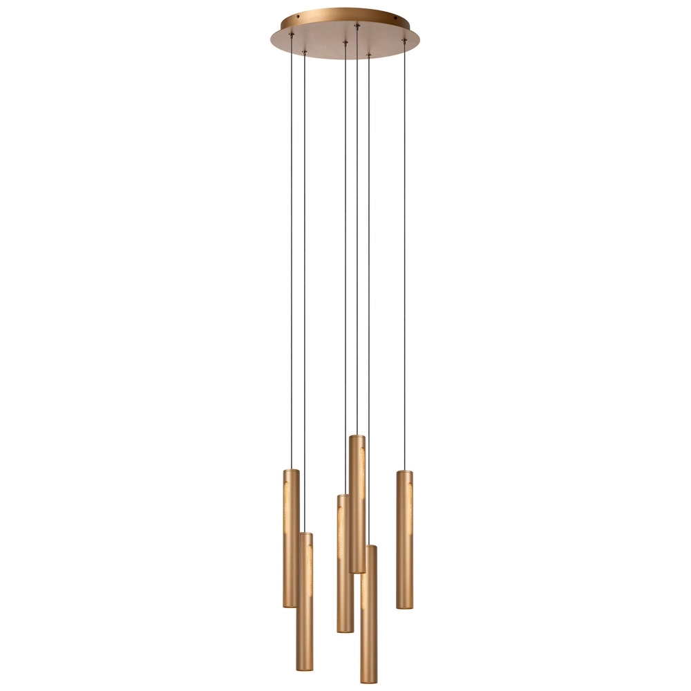 Design pendant lamp Griffith 6-light bronze