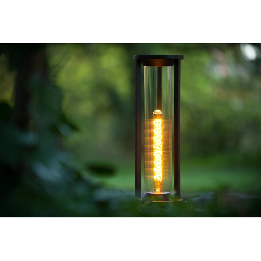 Pedestal lamp 50cm Cadix black IP65 Lucide 5411212151919