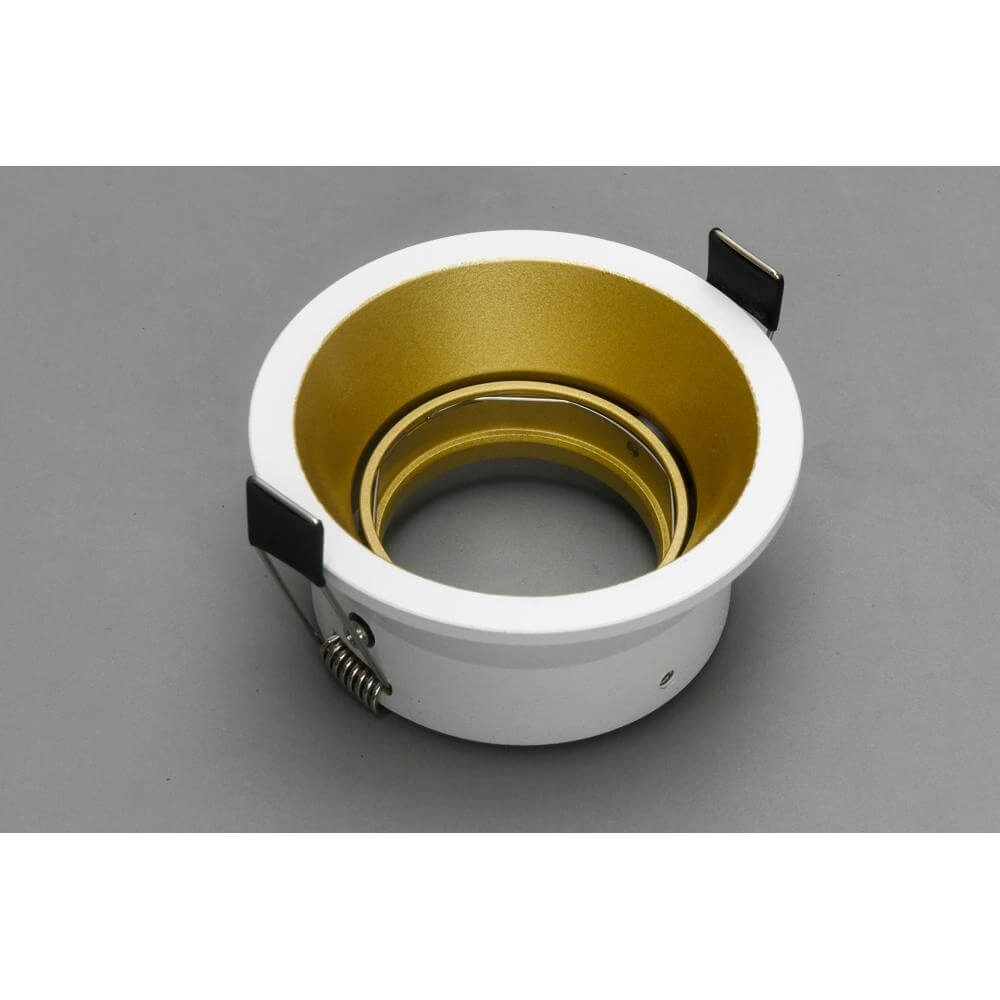 Round recessed spotlight Roura White with gold inside Artdelight 8720701102651