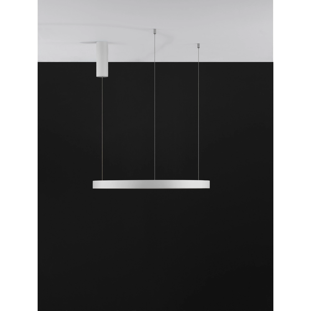 Round pendant lamp Perrine white Ø 60cm Lyora 5212017438423
