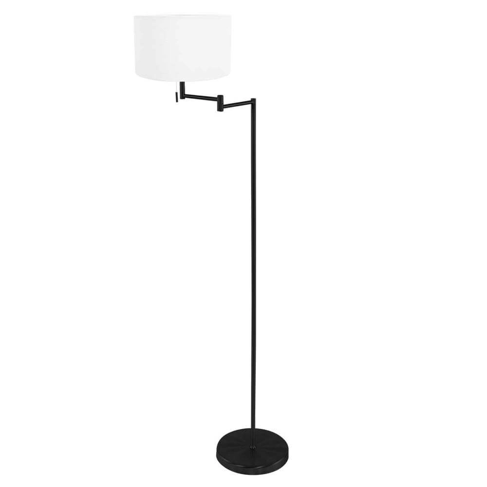 Floor lamp Bella black with white hood Steinhauer 8712746174625