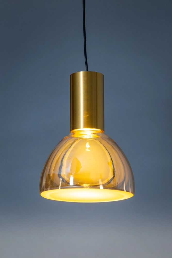 9-light dining table lamp Lisa Gold with amber glass ETH 8720195310211