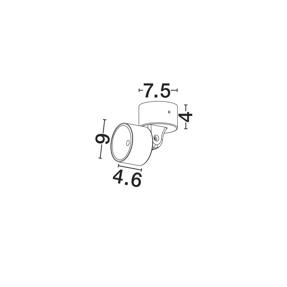 Round spotlight Helmet Orientable 10W Lyora 5212017476586