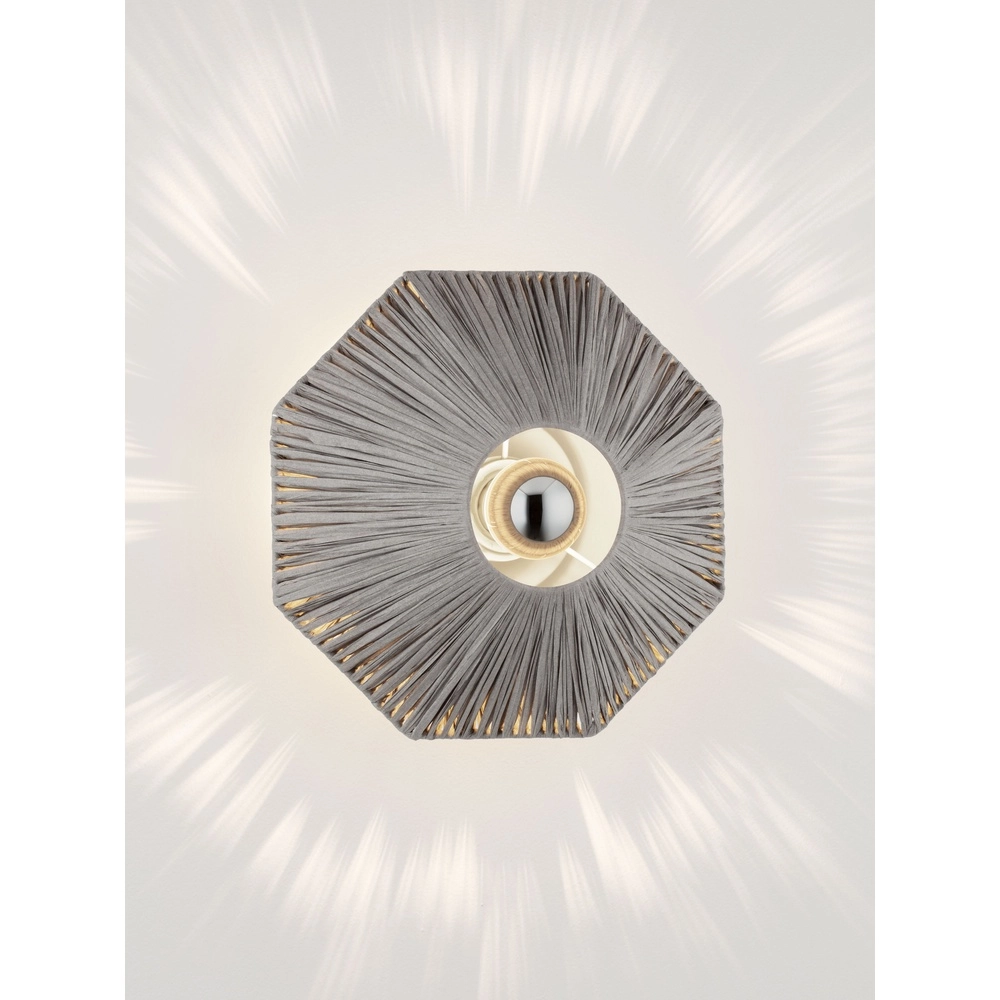 Wall lamp Elvio grey Ø 30cm Lyora 5212017493866