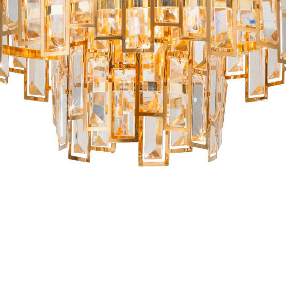 Ø 78cm ceiling chandelier Calmeilles gold Stars of Light 9002759396121