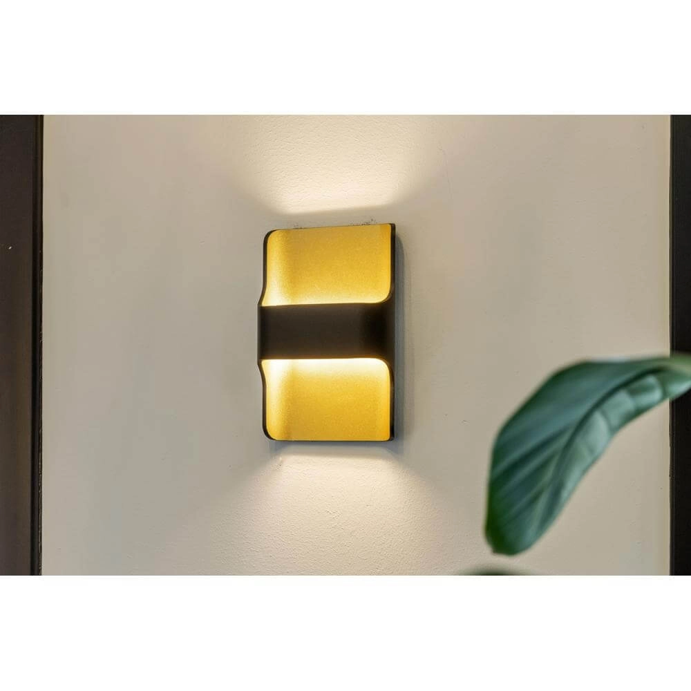 Wall lamp design Dallas black with gold Artdelight 8719831737994