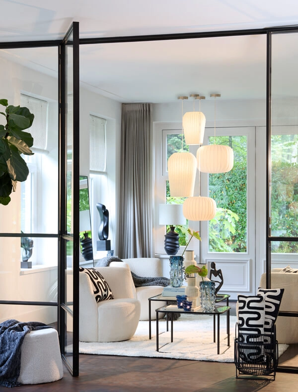 White pendant lamp Axel japandi Ø 25cm Light & Living 8717807638405