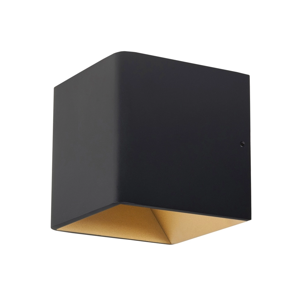 Design surface-mounted spotlight Stretto S black with gold