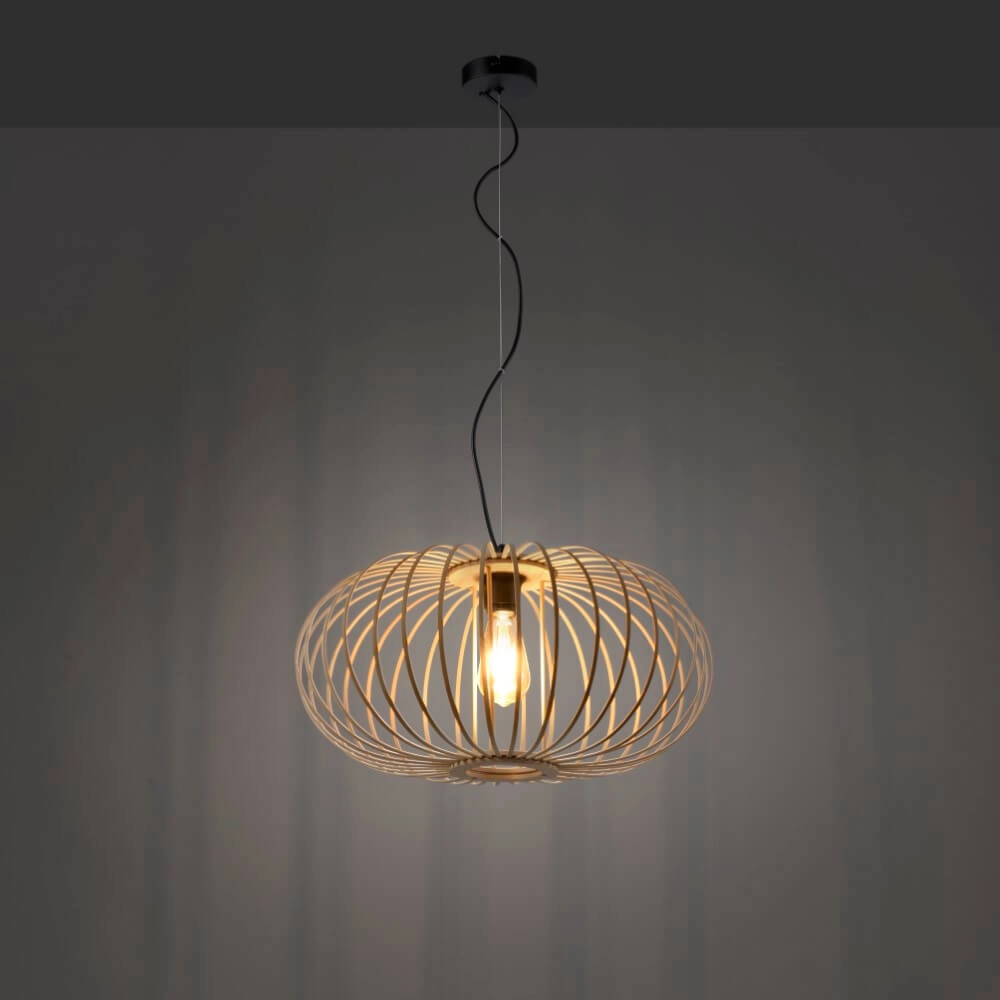 Wooden hanging lamp Racoon Ø 50cm Just Light 4043689986810