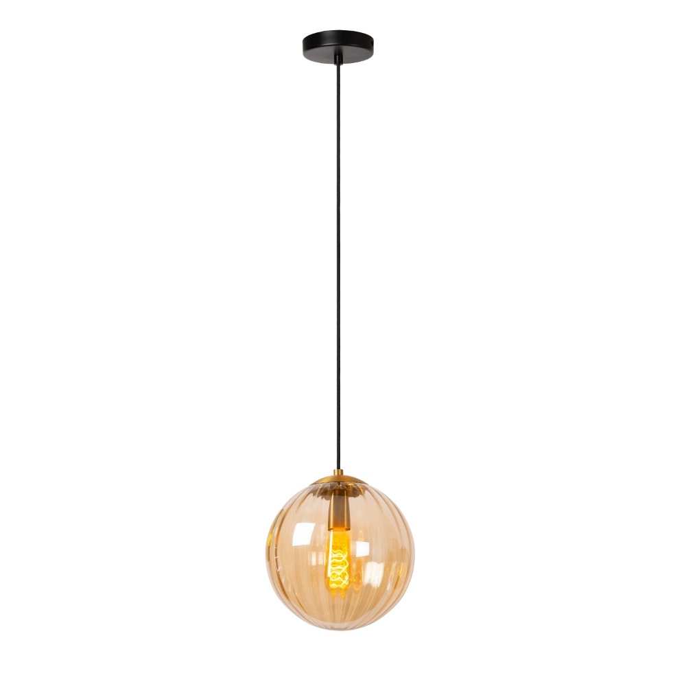 Pendant lamp Monsaraz Ø 25cm amber glass