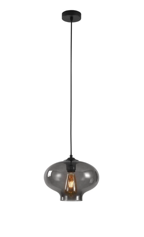 Hanging lamp Toronto smoke glass