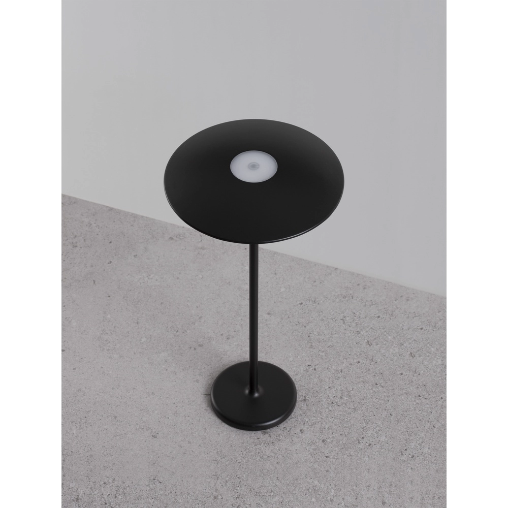 Table lamp Fumo Rechargeable Black Lyora 5212017432636