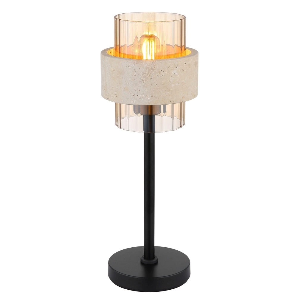 Table lamp Daren black with marble