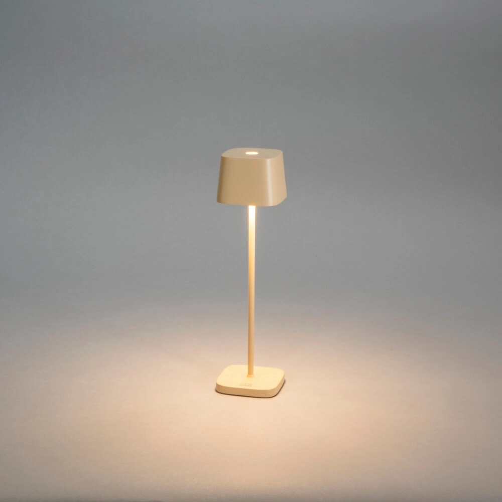 Rechargeable table lamp Capri mini sand brown KonstSmide 7318307829334