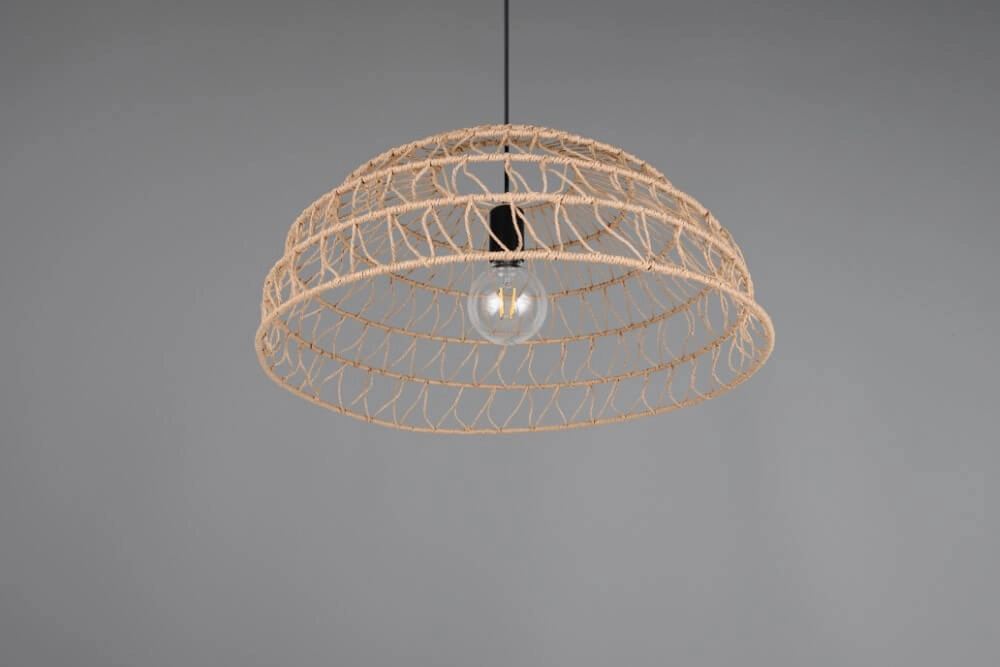 Rattan pendant lamp Paulette Ø 60cm Trio 4017807637533