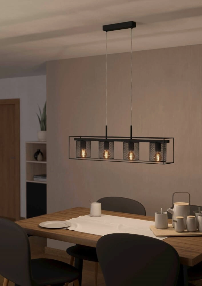 Country Pendant Lamp Catterick 4x E27 Eglo 9002759437732